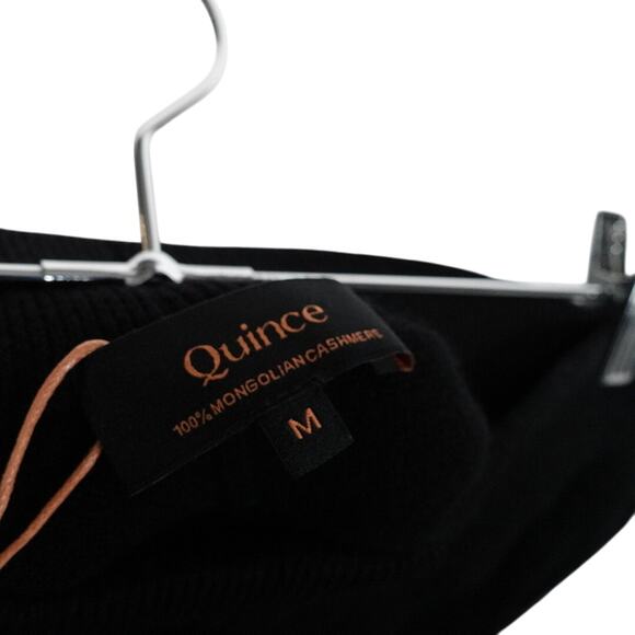 New Quince Women’s Black Mongolian Cashmere Sweatpants Joggers Medium 3751 - Picture 8 of 11